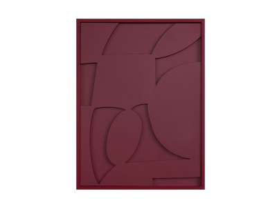 Картина Рельеф Бордовый 45x60