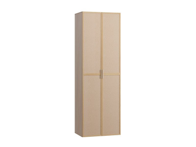 Распашной шкаф Флавир 2-80x245 Букле Кремовый
