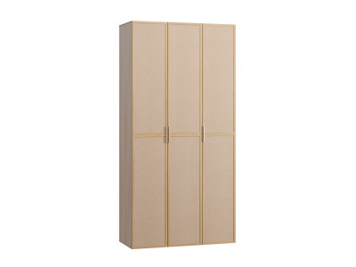Распашной шкаф Флавир 3-120x250 Букле Кремовый