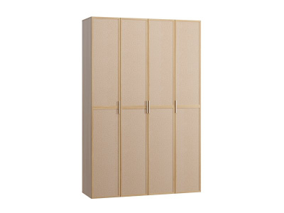 Распашной шкаф Флавир 4-160x250 Букле Кремовый