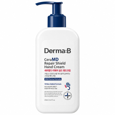 Восстанавливающий крем для рук с церамидами и маслами Derma:B CeraMD Repair Shield Hand Cream 250 мл