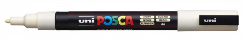Маркер UNI "POSCA" PC-3M, 0,9-1,3 мм, наконечник пулевидный, №46 цвет слоновая кость