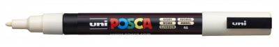 Маркер UNI "POSCA" PC-3M, 0,9-1,3 мм, наконечник пулевидный, №46 цвет слоновая кость
