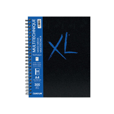 Скетчбук для смешанных техник на спирали Canson "XL MIX MEDIA"A4 34 л 300 г