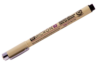 Линер Sakura "PIGMA MICRON 03" 0,35 мм, черный