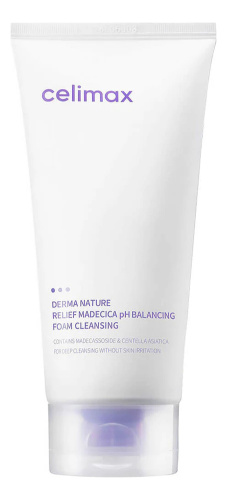 Слабокислотная нежная очищающая пенка для лица Derma Nature Relief Madecica pH Balancing Foam Cleansing 150мл
