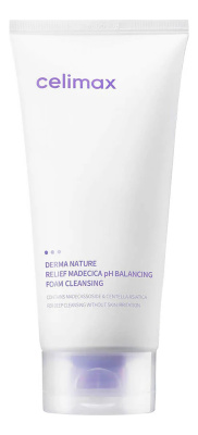Слабокислотная нежная очищающая пенка для лица Derma Nature Relief Madecica pH Balancing Foam Cleansing 150мл