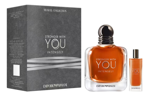 Emporio Stronger With You Intensely: набор (п/вода 100мл + п/вода 15мл)