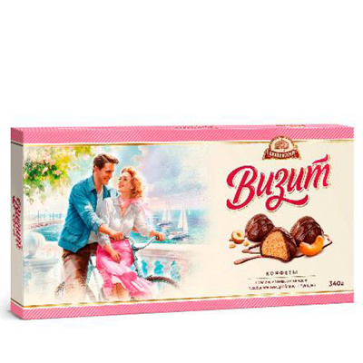 Конфеты в коробке Визит, Бабаевские, 340 гр