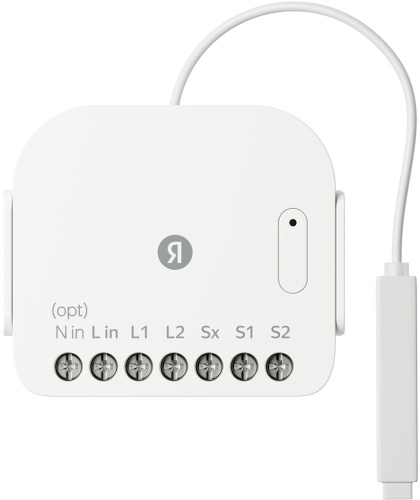 Умное реле Яндекс Zigbee двухканальное YNDX-00538 Белое