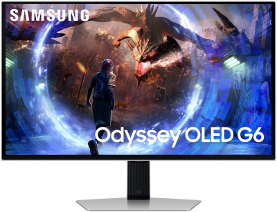 Игровой монитор Samsung 27” Odyssey OLED G6 G60SD QHD, 360 Гц серебристый