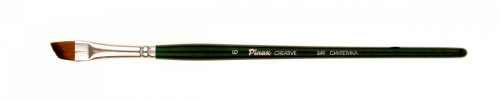 Кисть синтетика №6 скошенная Pinax "Creative 349" короткая ручка