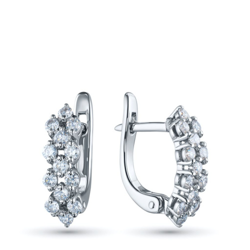 Серьги из серебра э0612сг08160900_white