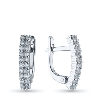 Серьги из серебра э0612сг04210303_white