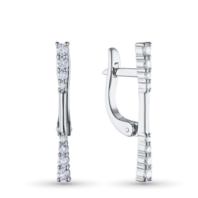 Серьги из серебра э0612сг12200018_white