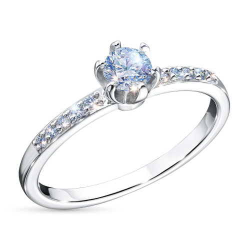 Кольцо из серебра э0612кц01159900_white
