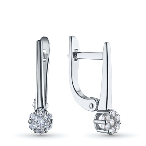 Серьги из серебра э0612сг10134800_white