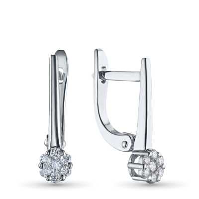 Серьги из серебра э0612сг10134800_white