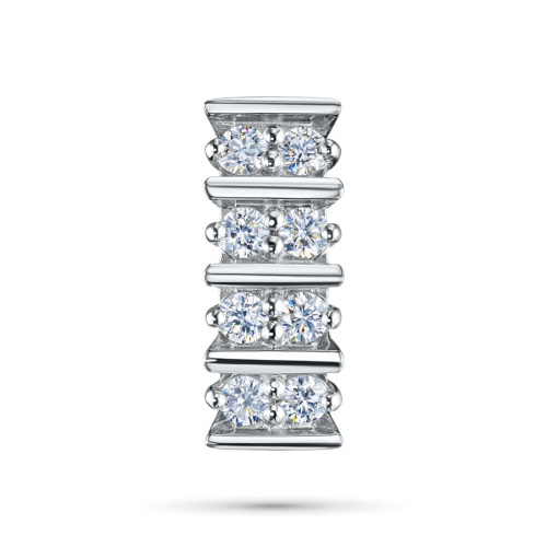 Классическая подвеска из серебра э0612пд03210004_white