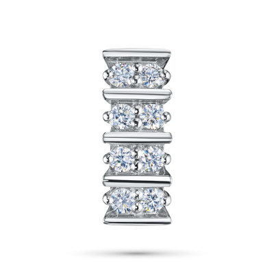 Классическая подвеска из серебра э0612пд03210004_white