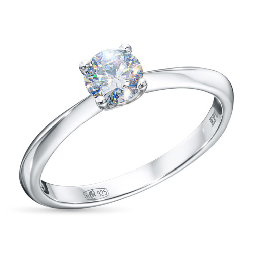 Классическое кольцо из серебра э0612кц04203099_white