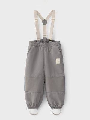 Брюки демисезонные на подтяжках Flint Slight Gray