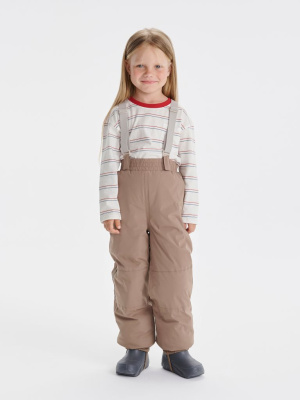 Брюки демисезонные на подтяжках Flint Mink brown
