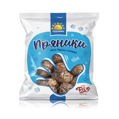Пряники Ладушки Крем-сливки, ТАКФ, 350 гр.