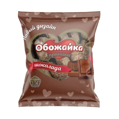 Пряники Коровка с начинкой варёная сгущёнка, Рот Фронт, 300 гр.