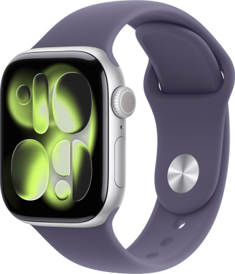 Смарт-часы Apple Watch Series 11 46mm Silver Aluminium Case with Purple Fog Sport Band (M/L)