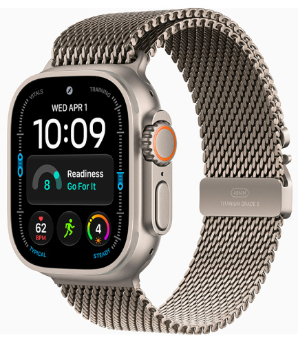 Смарт-часы Apple Watch Ultra 4 49mm Natural Titanium Case with Natural Titanium Milanese Loop (M)