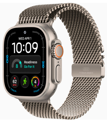 Смарт-часы Apple Watch Ultra 4 49mm Natural Titanium Case with Natural Titanium Milanese Loop (M)
