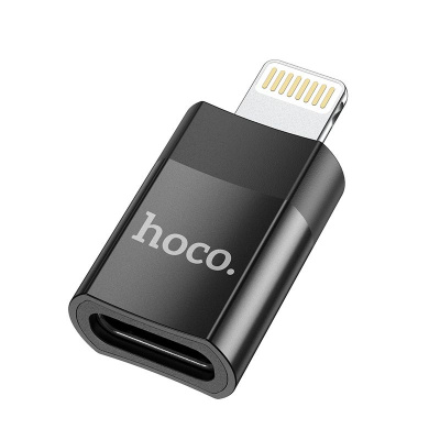 Переходник Hoco UA17 Lightning/Type-C (черный)