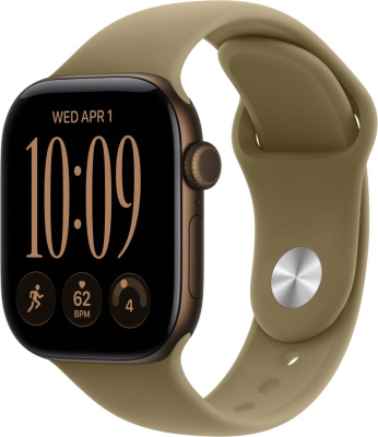 Смарт-часы Apple Watch Series 12 42mm Dark Bronze Aluminum Case with Olive Sport Band (M/L)