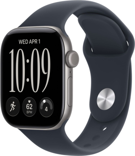 Смарт-часы Apple Watch Series 12 46mm Space Gray Aluminum Case with Navy Blue Sport Band (M/L)