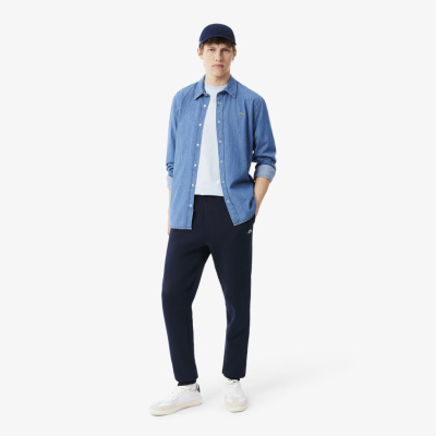 Мужские спортивные брюки из флиса зауженного кроя Lacoste