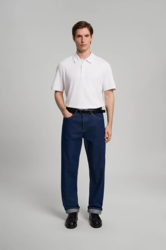 Поло regular fit из хлопкового трикотажа интерлок