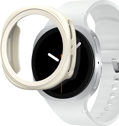 Чехол Araree Amy для Samsung Galaxy Watch 8/9, 40 мм, TPU+PC кремовый