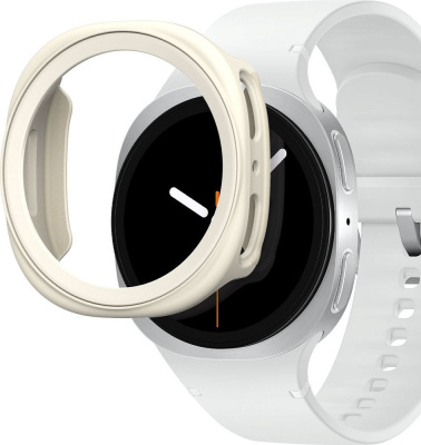 Чехол Araree Amy для Samsung Galaxy Watch 8/9, 40 мм, TPU+PC кремовый