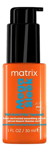 Разглаживающая сыворотка для волос Mega Sleek Anti-Frizz Topcoat: Сыворотка 30мл