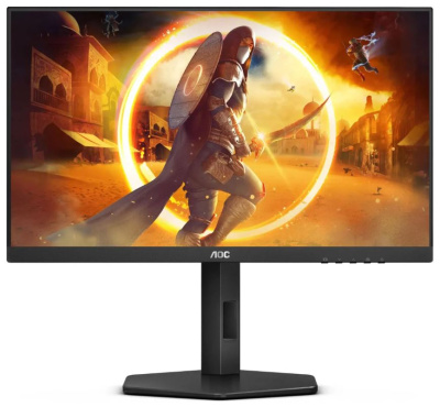 Монитор 23,8" AOC 24G4X FHD, IPS, 1 ms, 180Hz, 178°/178°, 300 cd/m, 1300:1, 2*HDMI, tilt, pivot, HAS, black-red