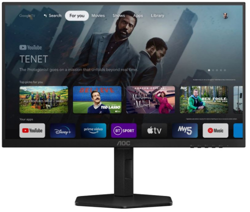 Монитор 27" AOC Q27G4XY 2560*1440, VA, 450cd, 80M:1, 0.3 ms, 178гр/178гр, 2*HDMI, DP, 180Hz, pivot, black