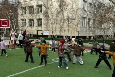 В Якутске открыли спортплощадку в детсаду «Искорка» по программе инициатив / ЯСИА   