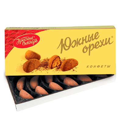 Конфеты в коробке Южные орехи, Красный Октябрь, 145 гр.