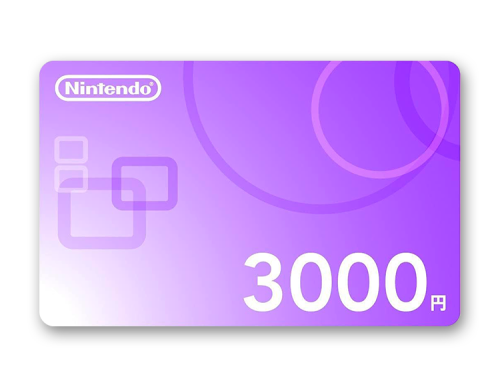 Карта оплаты Nintendo eShop 3000 JPY Japan [Цифровая версия]