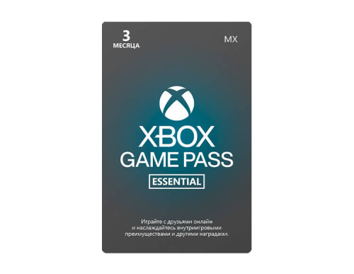 Карта оплаты Xbox Game Pass Essential на 3 месяца [Цифровая версия] (MX)