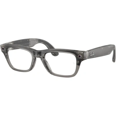 Умные очки Ray-Ban Meta Blayzer Optics Gen 2 S54 RW7001 (Matte Transparent Ice Grey)