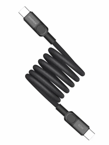 Кабель Momax Mag.Link Type-C/Type-C 60W 200см (черный) (DC61D)