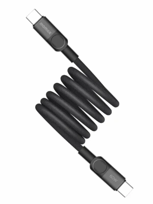 Кабель Momax Mag.Link Type-C/Type-C 60W 200см (черный) (DC61D)