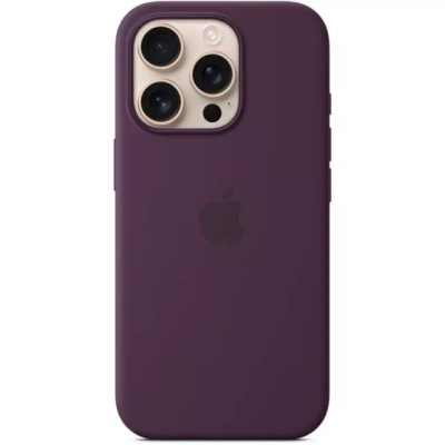 Чехол-накладка Apple Silicone Case with MagSafe для iPhone 16 Pro (Plum) (MYYM3)